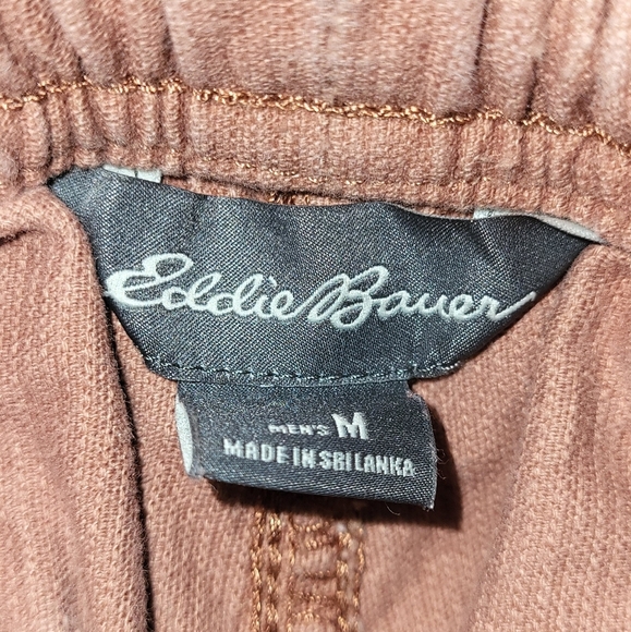 Eddie Bauer Men's Faultline Corduroy Shorts Size Medium Built In Belt Cocoa - Picture 8 of 8